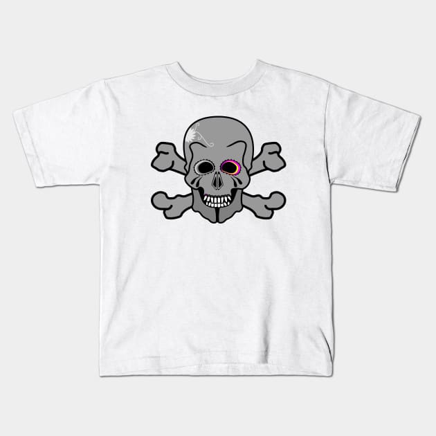 Jolly Roger Kids T-Shirt by mailboxdisco